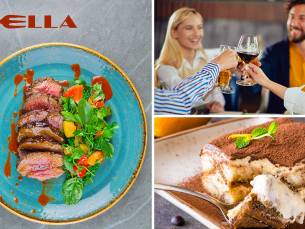 3-gangen keuzediner bij Steakhouse Bella