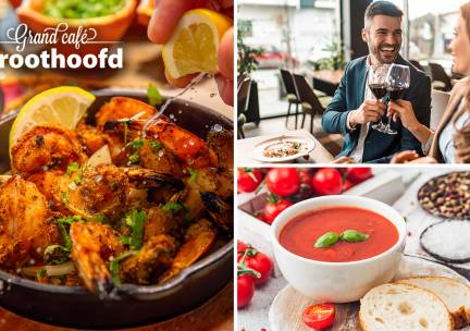 3-gangendiner Ã  la carte bij GrandcafÃ© Groothoofd t in Dordrecht