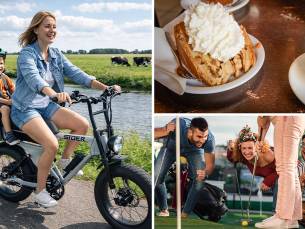 Huur fatbike + koffie/thee + cake + evt. broodje kroket of frikandel en minigolf