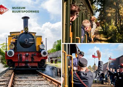 Entree voor museum + treinrit bij Museum Buurtspoorweg