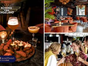 Borrelplank + speciaalbier, wijn of cocktail naar keuze bij de Koning van Engeland