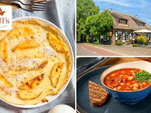 3-gangen pannenkoekenlunch of -diner