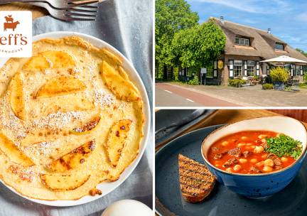 3-gangen pannenkoekenlunch of -diner