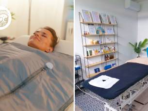 Magnesium-lichaamspakking + infrarooddeken (1 of 2 pers.)