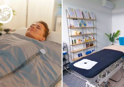 Magnesium-lichaamspakking + infrarooddeken (1 of 2 pers.)