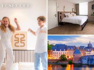 1 of 2 overnachting(en) voor 2 + welkomstdrankje + late check-out