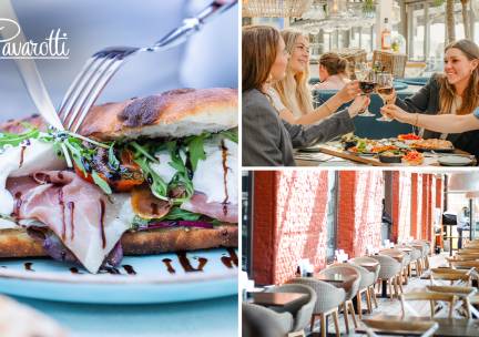 12-uurtje of 2-gangen keuzelunch bij Pavarotti Delft