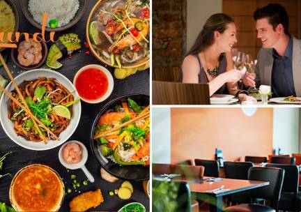 Aziatisch diner voor 2, 2 sushirollen naar keuze of sushibox (62 stuks) voor afhaal