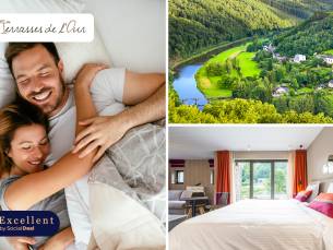 Overnachting(en) voor 2 + ontbijt + late check-out + evt. diner in de Ardennen