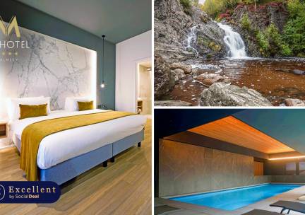 Overnachting voor 2 + ontbijt + wellness + late check-out in de Hoge Venen