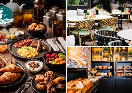 Onbeperkt ontbijtbuffet incl. dranken bij The Governor