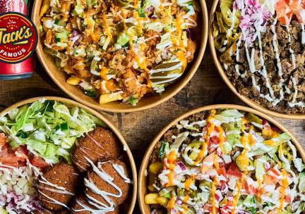 Medium rijstbowl + drankje + ijsje naar keuze