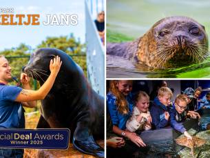 Entree voor Deltapark Neeltje Jans