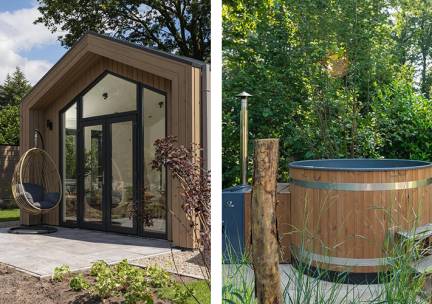Tiny Lodge met hottub - 2 + 2 personen