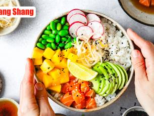 PokÃ©bowl + frisdrank naar keuze voor afhaal bij Shang Shang Sushi