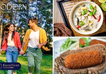 Wandelarrangement incl. drankjes en lunchplank bij Modern - Fine Dining & Friends