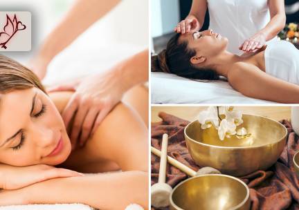Reikibehandeling, ontspanningsmassage of groepssessie soundhealing (60 min)