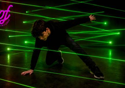 Lazermaze (30 min) voor 2 tot 6 personen + nacho's