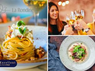 Italiaans 4-gangendiner van de chef bij La Rondine
