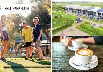 2 uur minigolf in de Betuwe + entree fruitpark + koffie/thee + gebak