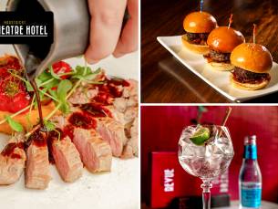 3-gangen keuzediner of 2 cocktails + 3 mini-burgers bij Brasserie Revue