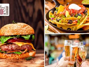 Nacho's + burger naar keuze + bier/wijn/fris bij Hof van Oldeberkoop
