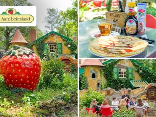 Entree voor Het Aardbeienland + drankje, snack of pannenkoek