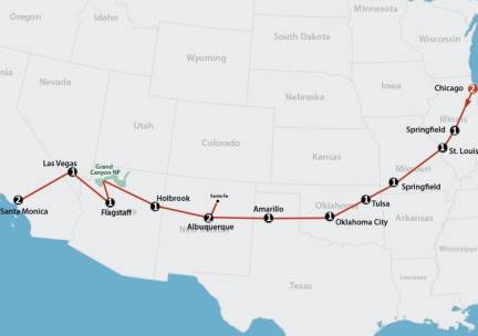 Route 66 (17 dagen)