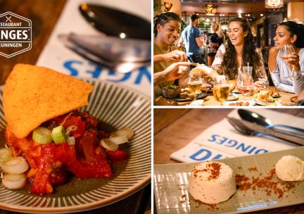 4 rondes tapas incl. 1 bijgerecht bij Restaurant Dinges