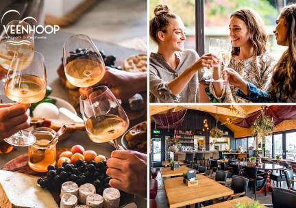 High wine + luxe borrelplank bij De Veenhoop Watersport & Recreatie, De PÃ´lle