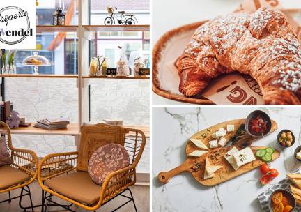 Frans ontbijt of borrelplank + drankje naar keuze bij Crêperie LaVendel