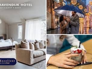 Overnachting voor 2 + ontbijt + late check-out + 3-gangendiner + bubbels