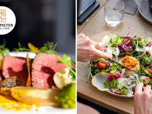 2-gangenlunch of 3-gangendiner à la carte bij Brasserie Sint Pieter