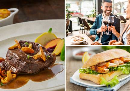 2-gangenlunch of 3-gangendiner Ã  la carte