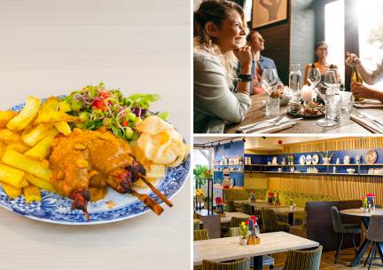 2- of 3-gangendiner Ã  la carte bij Old Blue Restaurant in Giethoorn