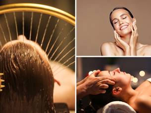 ASMR-hoofdmassage + head spa + evt. gezichtbehandeling