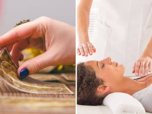 Chakra-reikibehandeling of tarotconsult + edelsteen of bach bloesem voor thuis