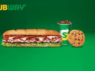 Broodje bij Subway + frisdrank + cookie/chips voor afhaal
