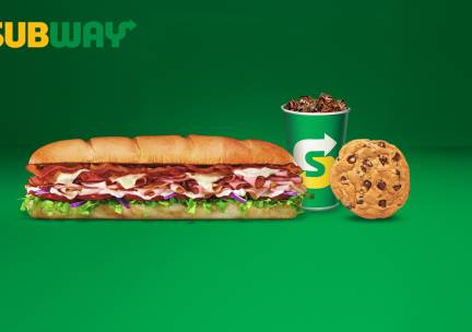 Broodje bij Subway + frisdrank + cookie/chips voor afhaal