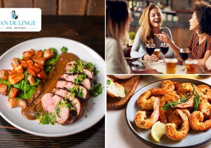 3- of 4-gangendiner Ã  la carte aan het water