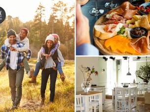 Wandelarrangement + koffie of thee + gebak + borrelplank bij UNIEK