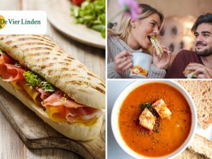 2- of 3-gangen keuzelunch bij De Vier Linden
