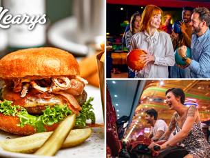 Bowlen (50 min) + 80 arcade-credits + diner bij OÂ´Learys Hasselt