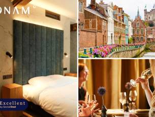 Overnachting voor 2 + ontbijtcorner + late check-out in hartje Gent