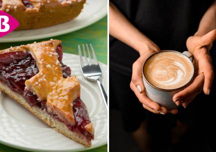 Stuk vlaai + warme drank naar keuze bij Bakker Bart Roermond Kazerneplein