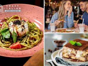 Italiaans 3-gangen keuzediner bij Crazy Italian in hartje Apeldoorn