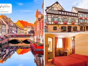 Overnachtingen voor 2 + ontbijt + 4-gangendiner + wijnproeverij + late check-out