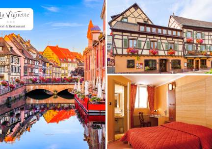 Overnachtingen voor 2 + ontbijt + 4-gangendiner + wijnproeverij + late check-out