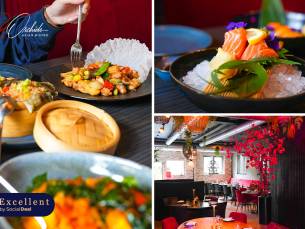 Shared dining-diner (8 gerechten) bij Red Orchids Asian Bistro