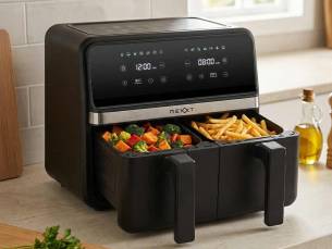 Dubbele Airfryer- 2 Kookzones Van 4 Liter!